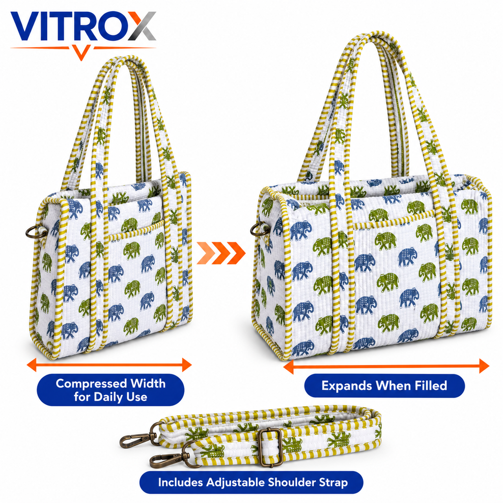 Utility Shoulder Bag with Adjustable Strap