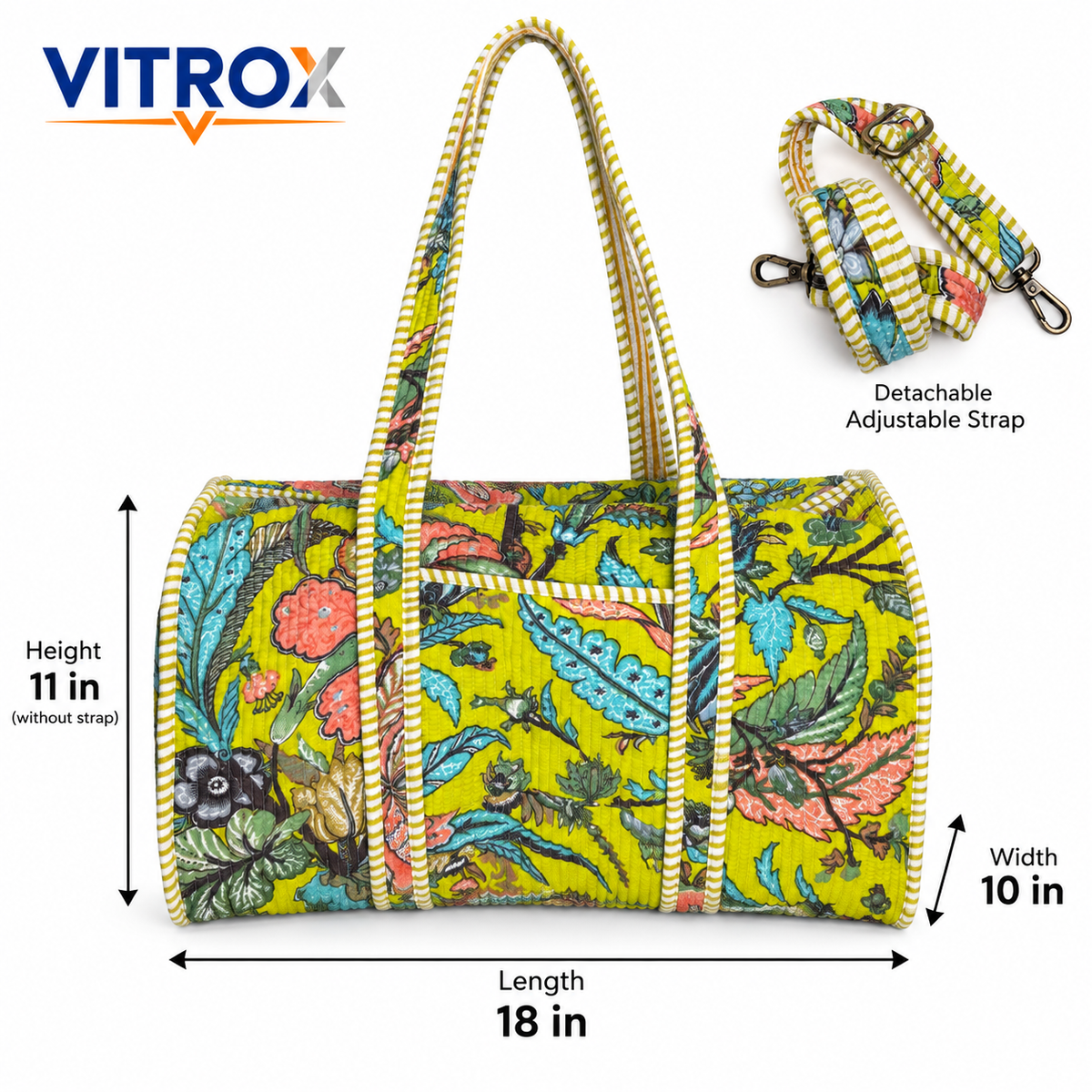 Utility Tote Bag with Adjustable Shoulder Strap