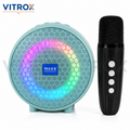 Portable BT Wireless Karaoke Speaker with Wireless Microphone