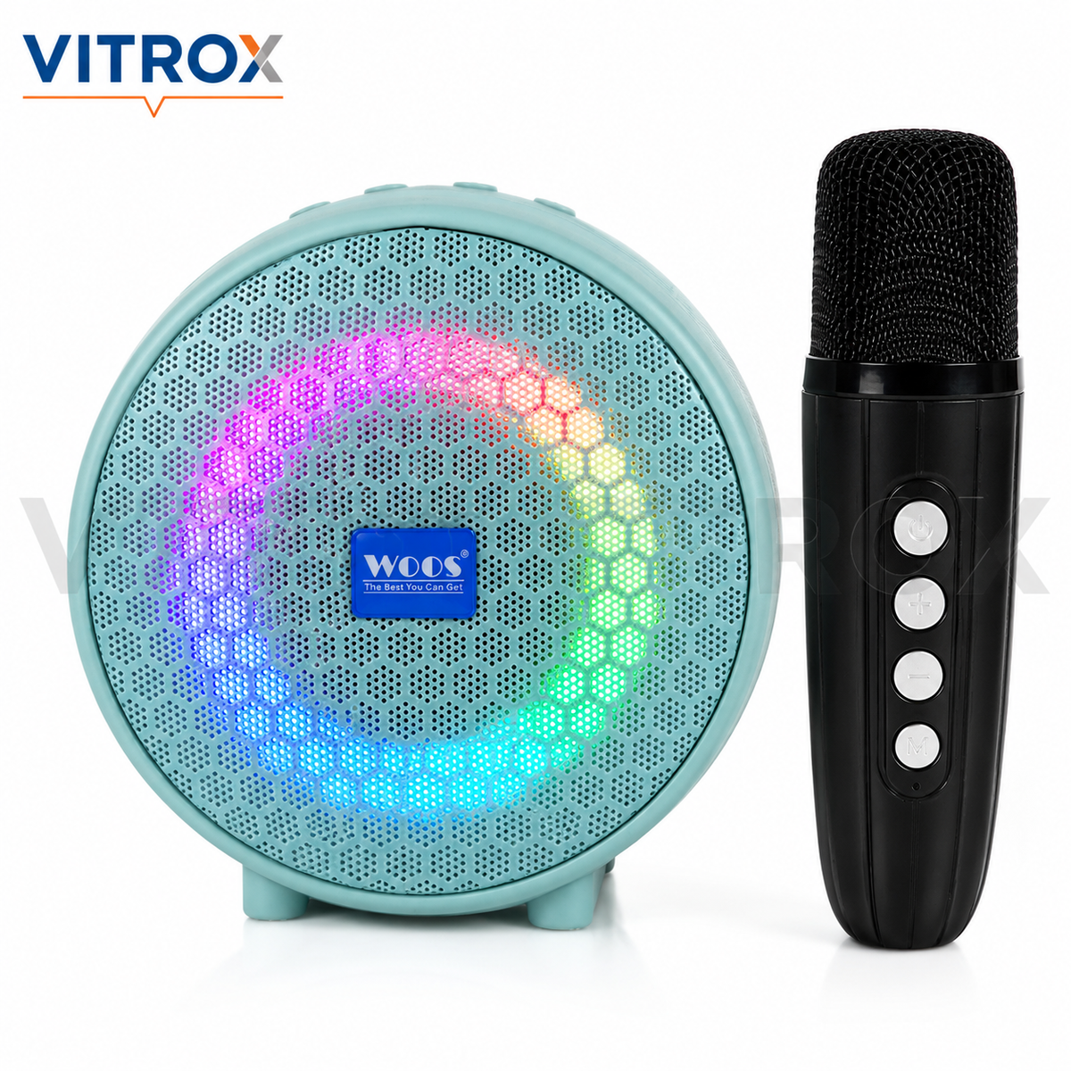 Portable BT Wireless Karaoke Speaker with Wireless Microphone