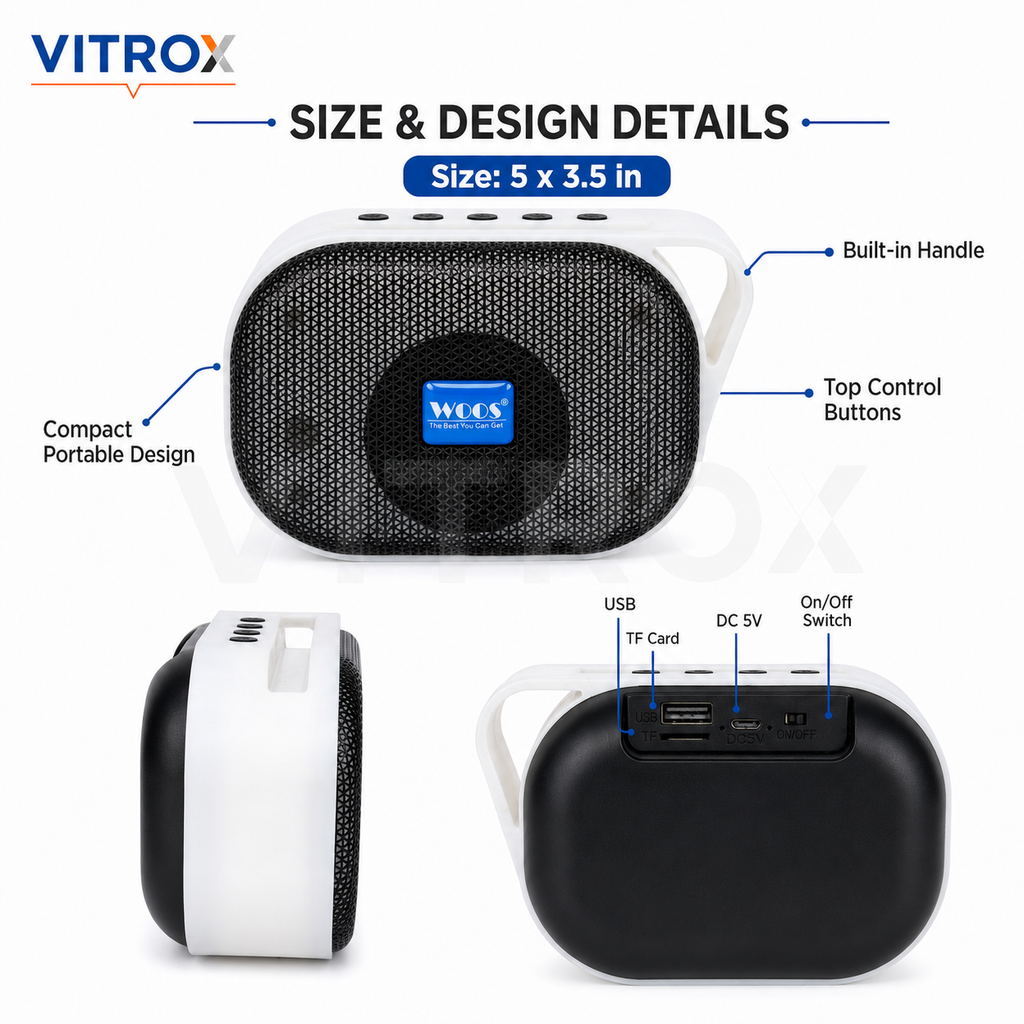 Portable BT Wireless Speaker with LED Colorful Light