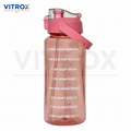 2L Motivational Sipper Water Bottle with Straw
