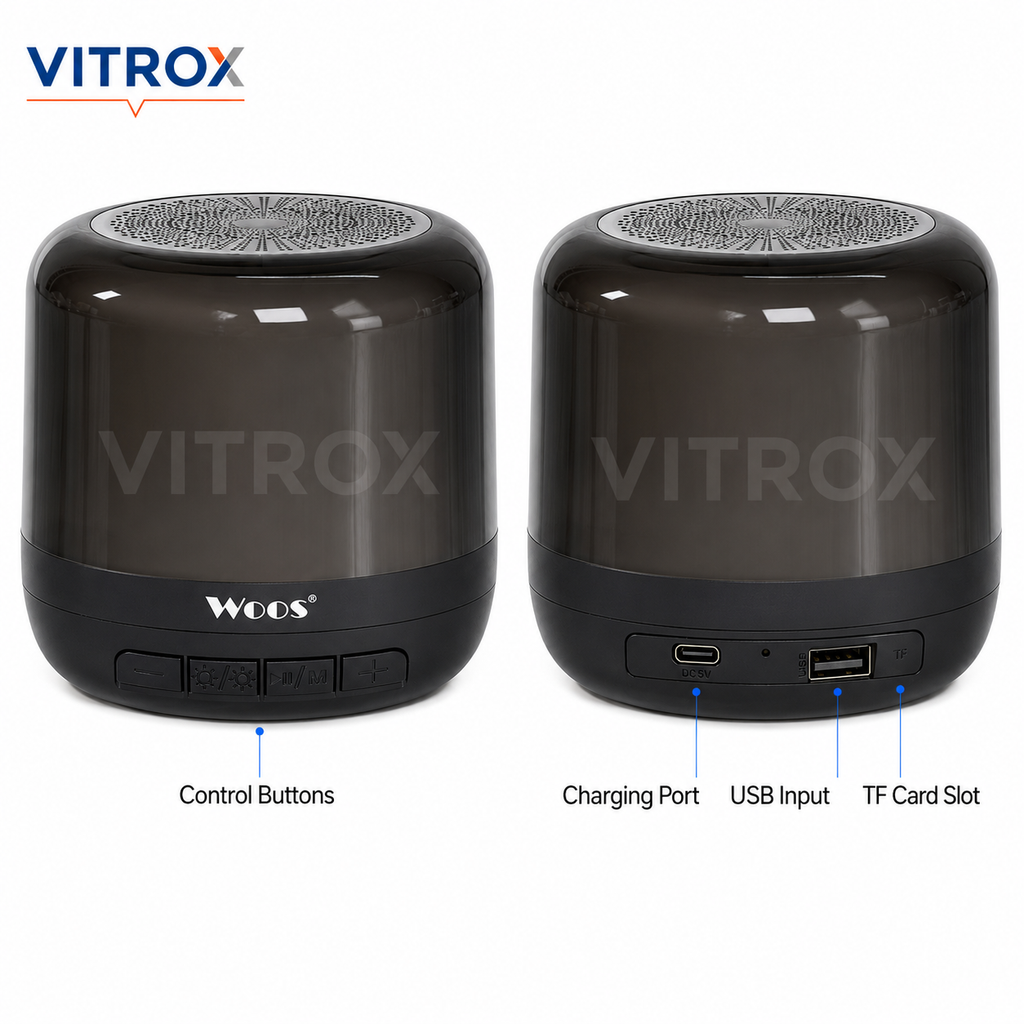 Portable BT Wireless Speaker with RGB Lighting