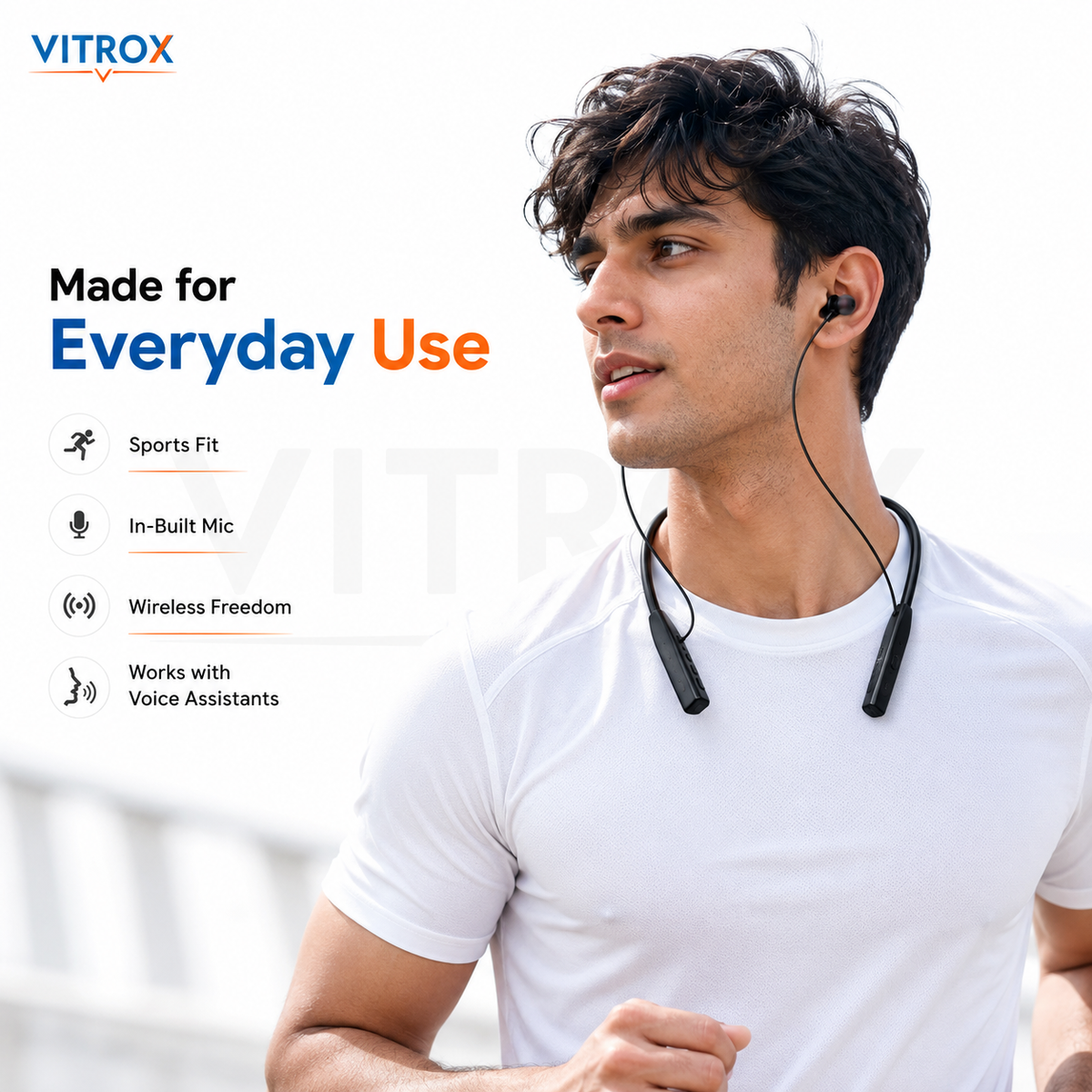 Wireless Bluetooth Neckband Earphones