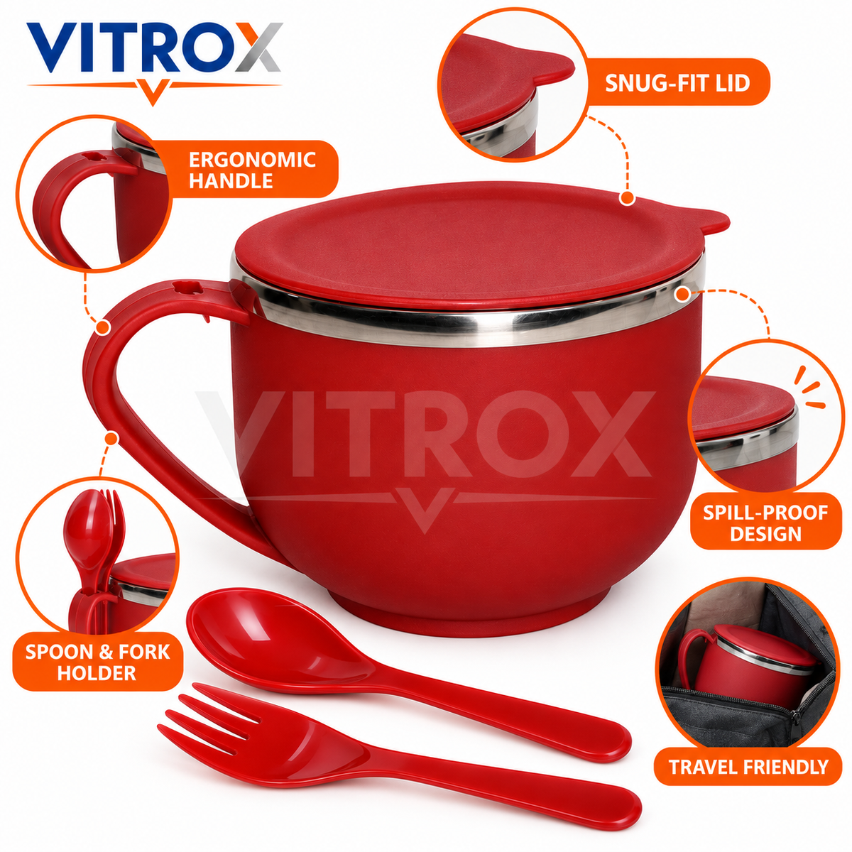 750 ml Insulated Maggie & Soup Bowl