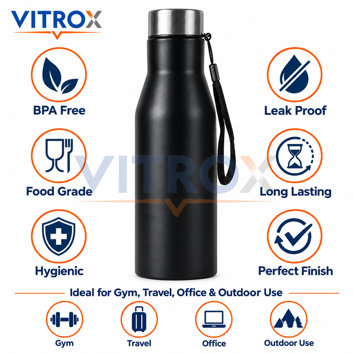 1000ml Stainless Steel Water Bottle