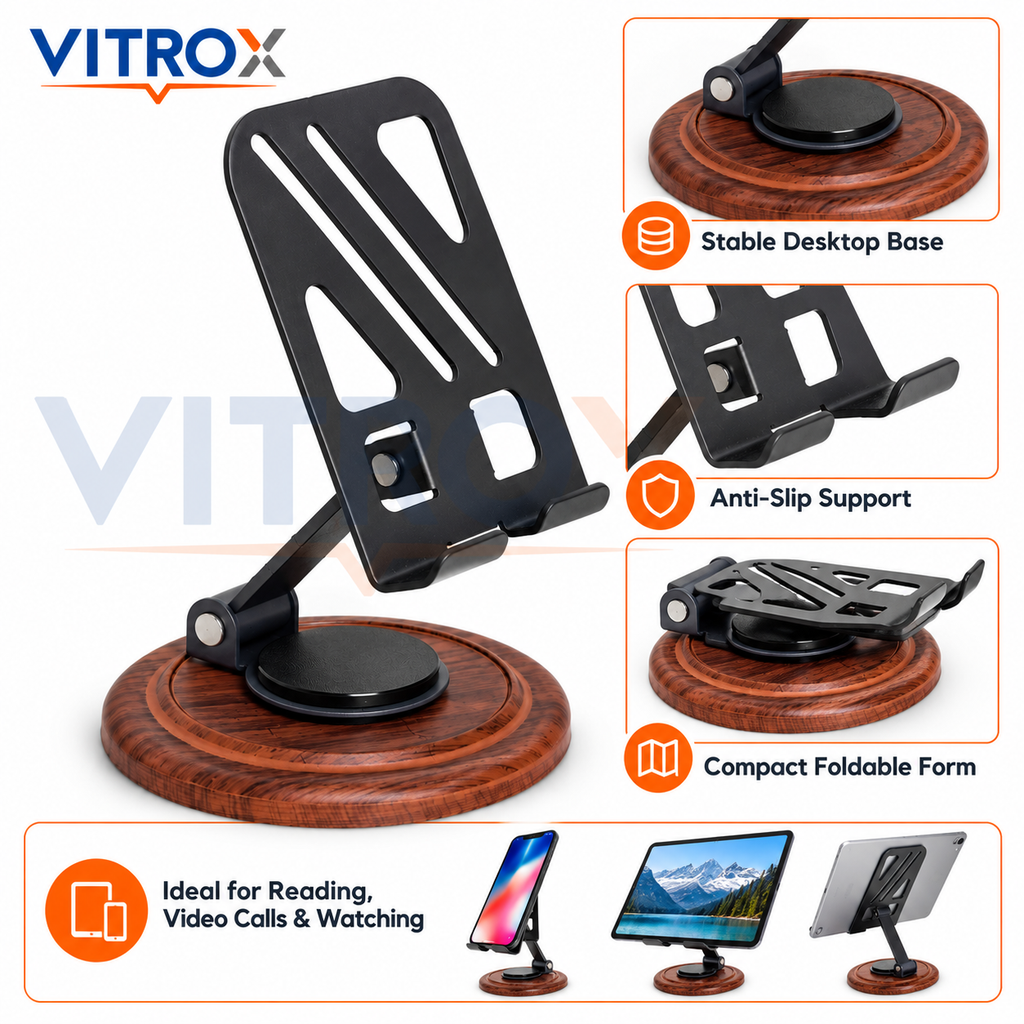 Adjustable Phone & Tablet Stand with Stable Base