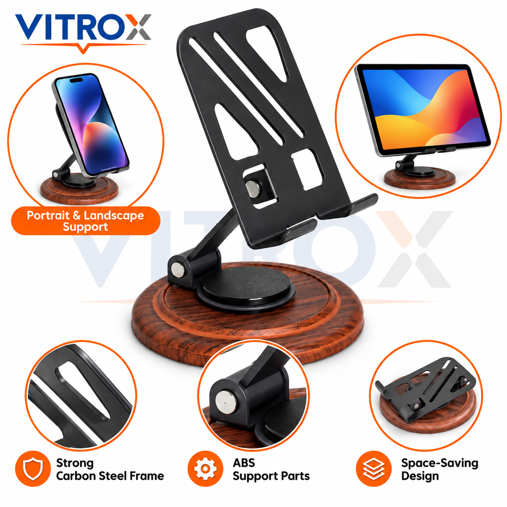 Adjustable Phone & Tablet Stand with Stable Base