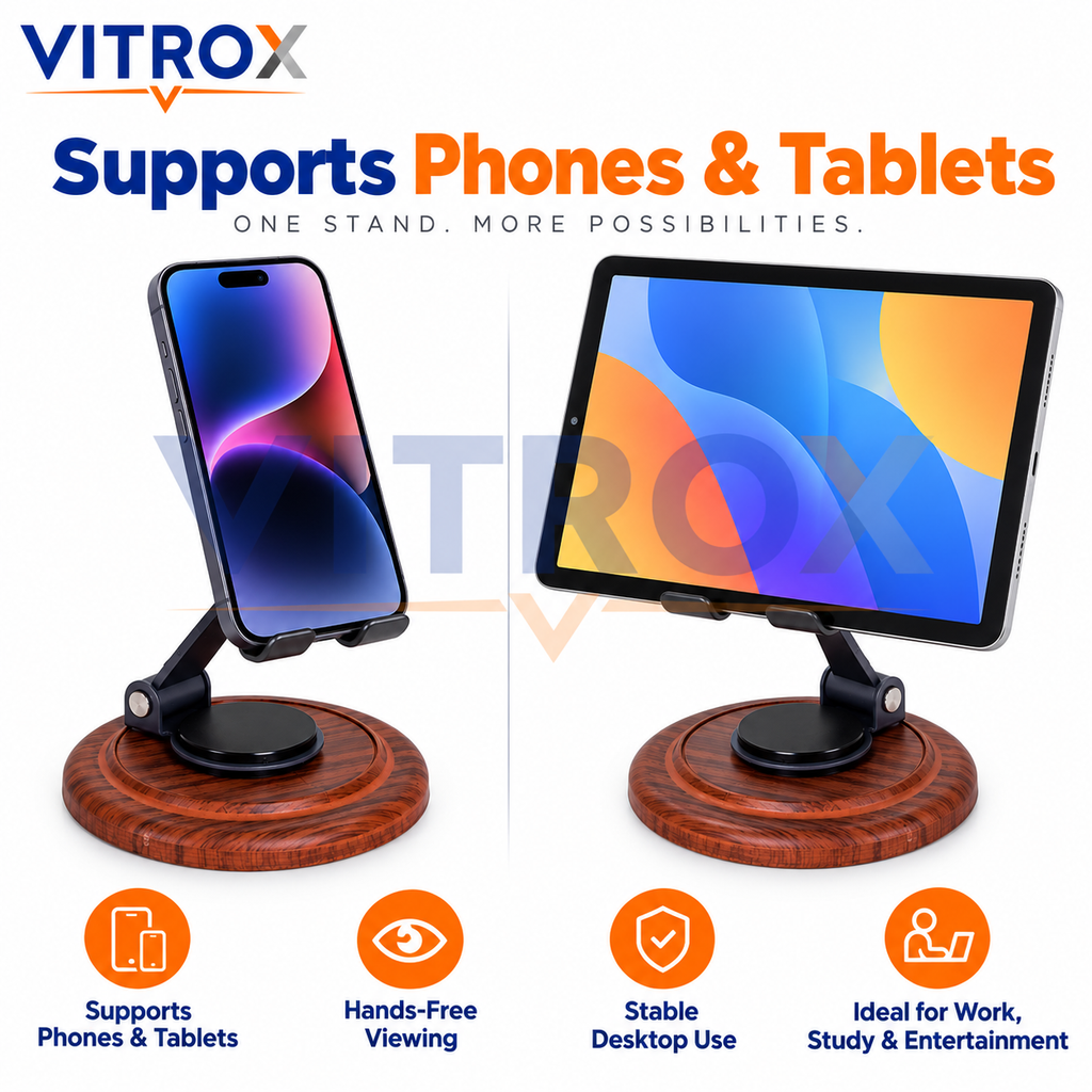 Adjustable Phone & Tablet Stand with Stable Base