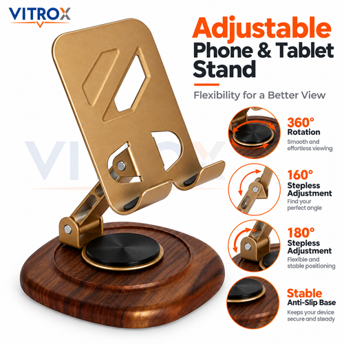 Adjustable Foldable Desktop Mobile Phone Holder