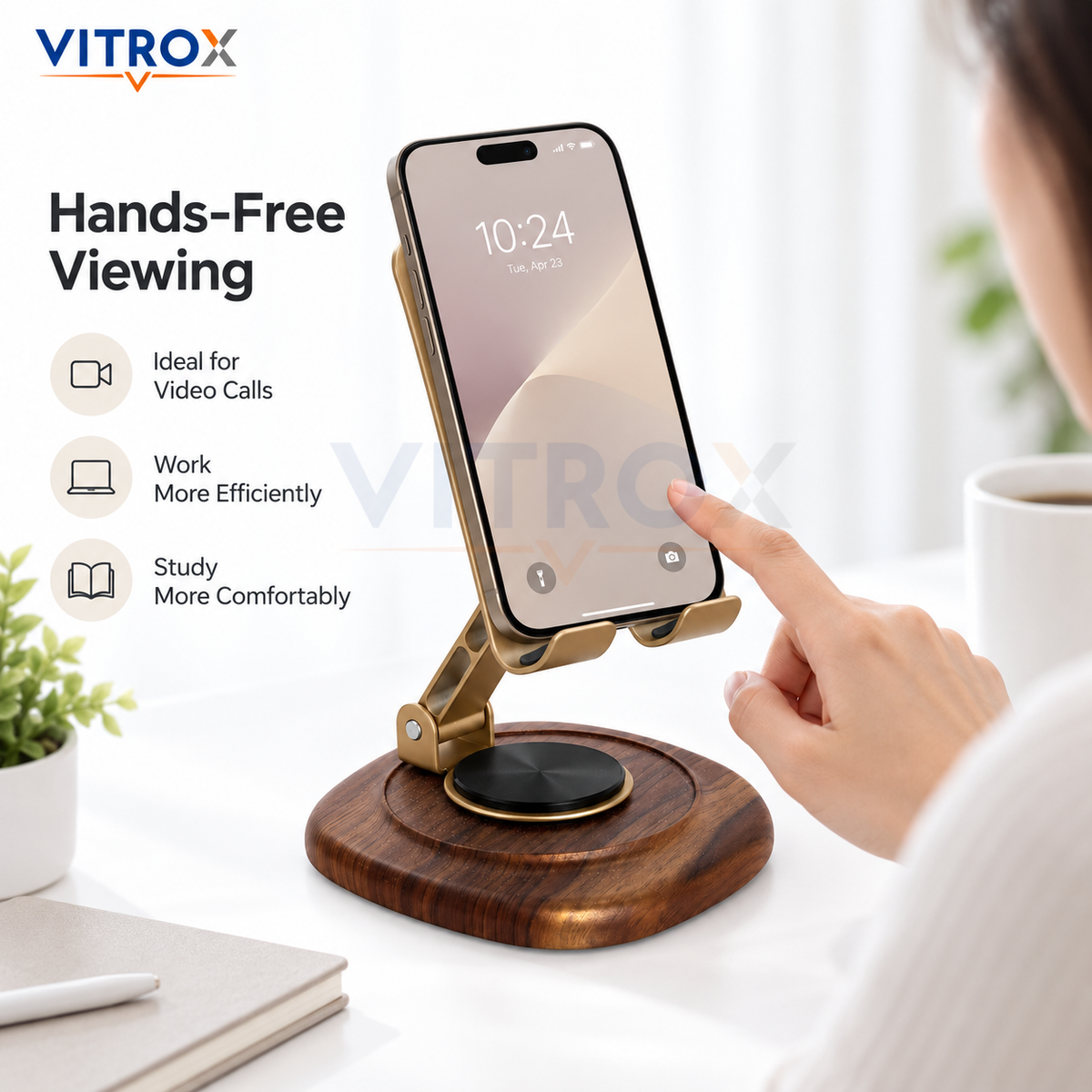 Adjustable Foldable Desktop Mobile Phone Holder