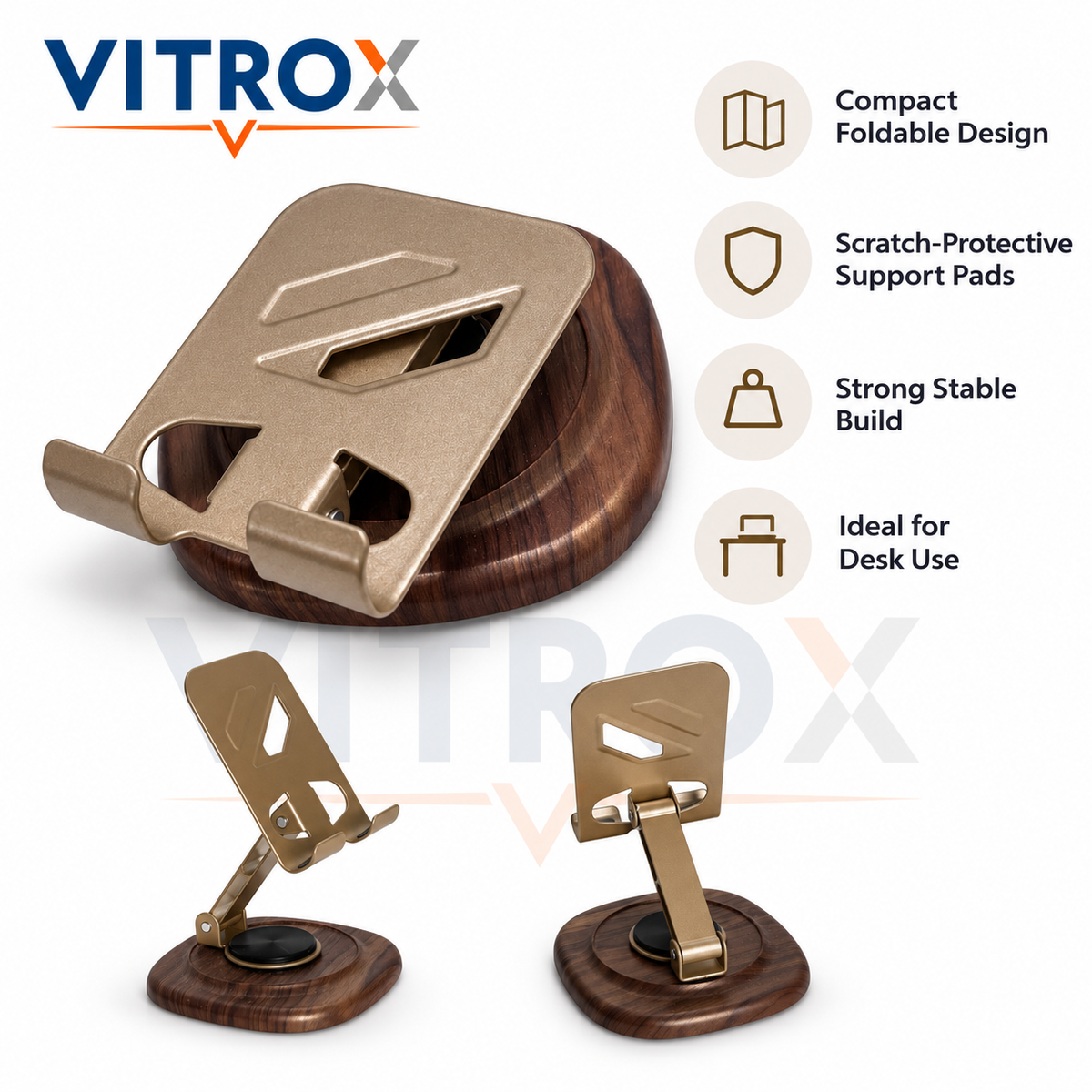 Adjustable Foldable Desktop Mobile Phone Holder