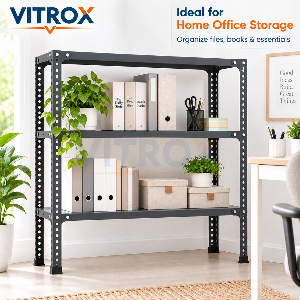 VITROX Slotted Angle Storage Rack 3 Tier