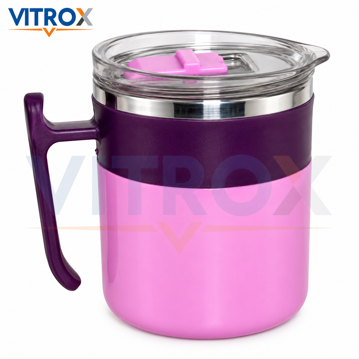 Pink & Purple Insulated Travel Mug