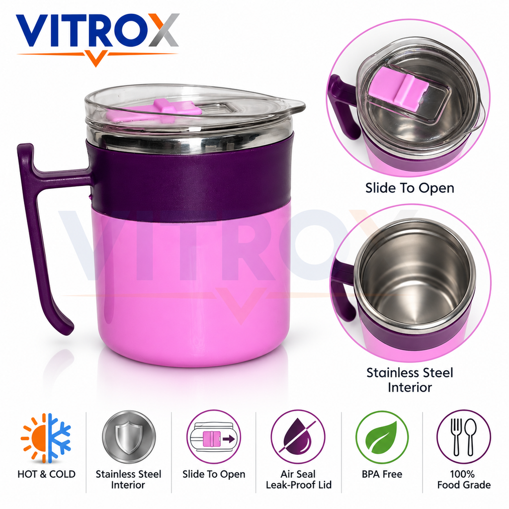 Pink & Purple Insulated Travel Mug