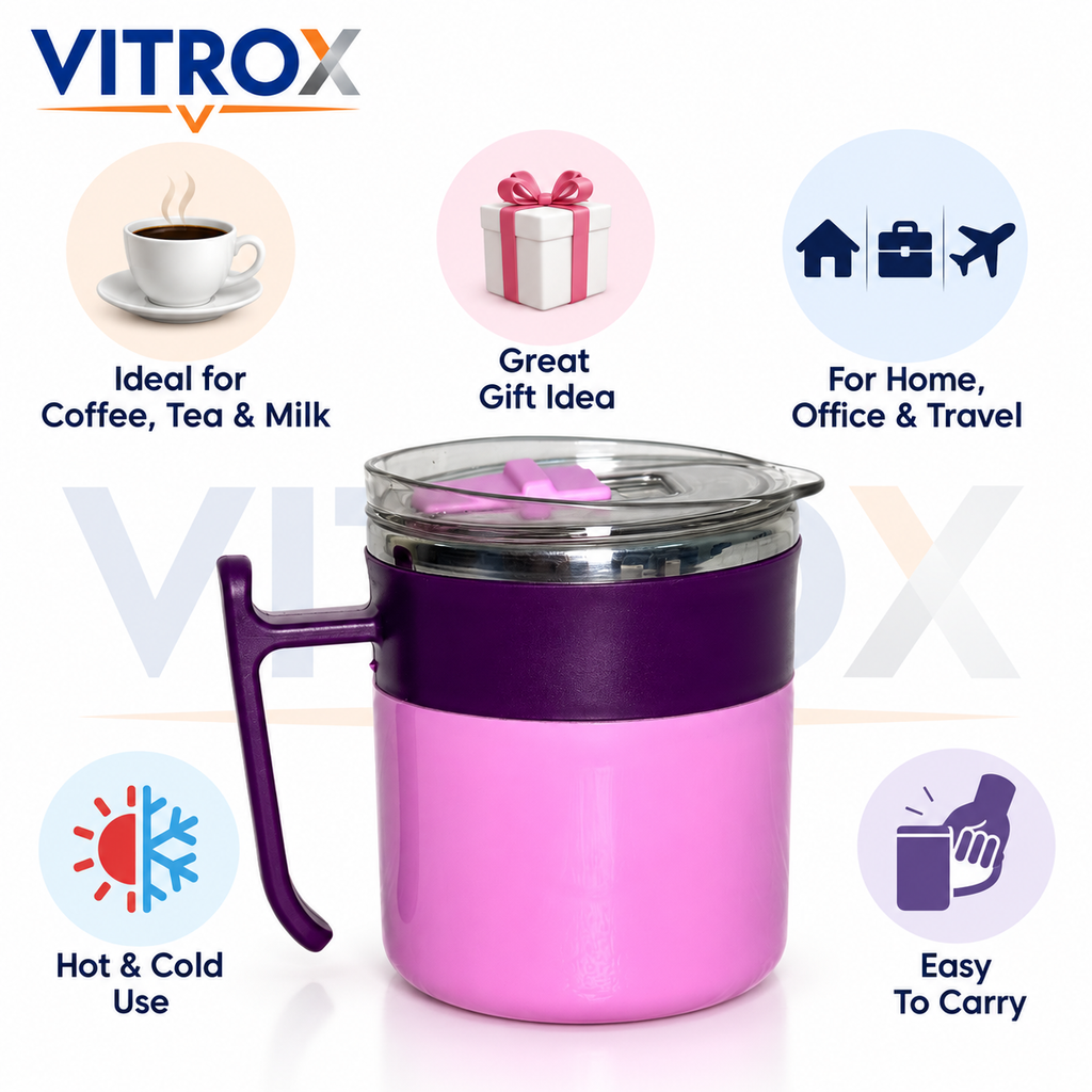Pink & Purple Insulated Travel Mug