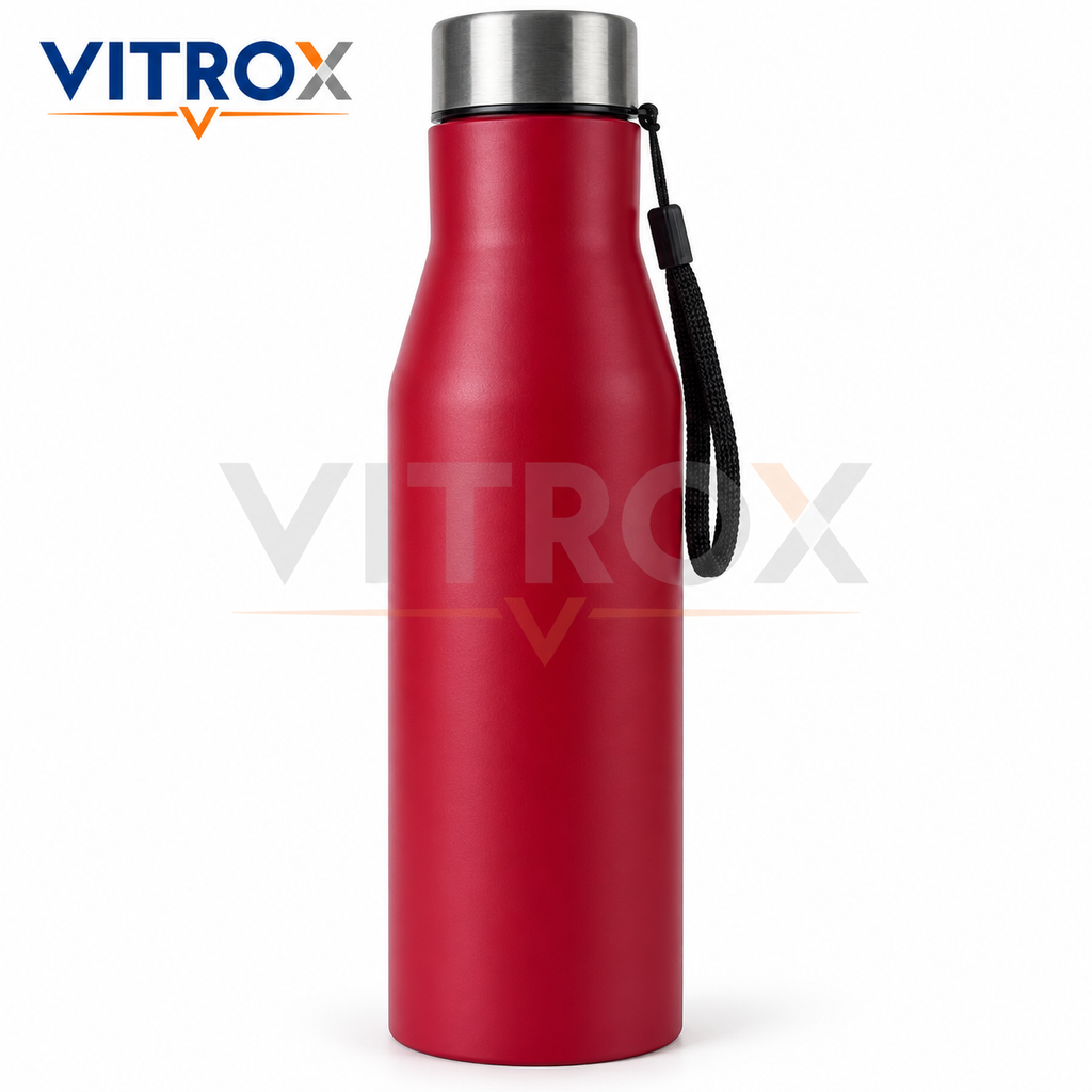 1000ml Stainless Steel Water Bottle with Wrist Strap