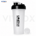Vitrox 700 ML Gym Shaker Bottle with Mixing Accessory – Flip-Top Protein Shaker with Measurement Scale