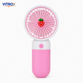 Mini USB Rechargeable Handheld Fan with Detachable Desktop Base