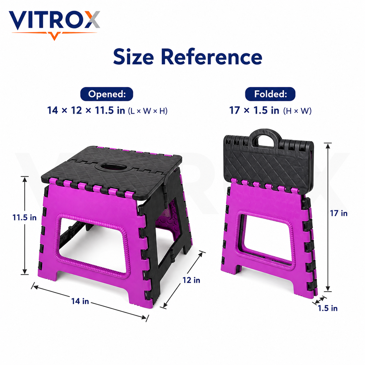 Foldable Utility Step Stool with Handle