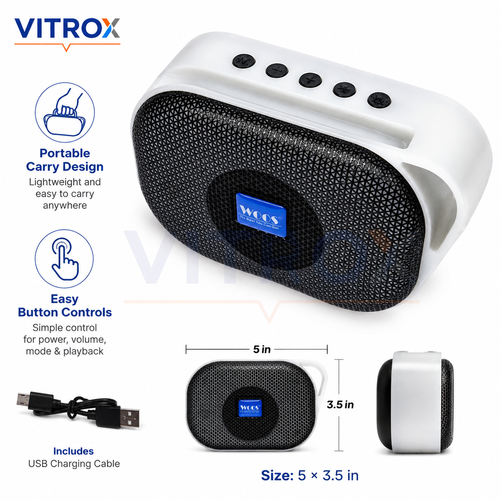 Portable BT Wireless Speaker with LED Colorful Light