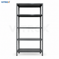 Slotted Angle Storage Rack 72 x 36 x 12 Inch 5 Tier – Gray Enamel Painted