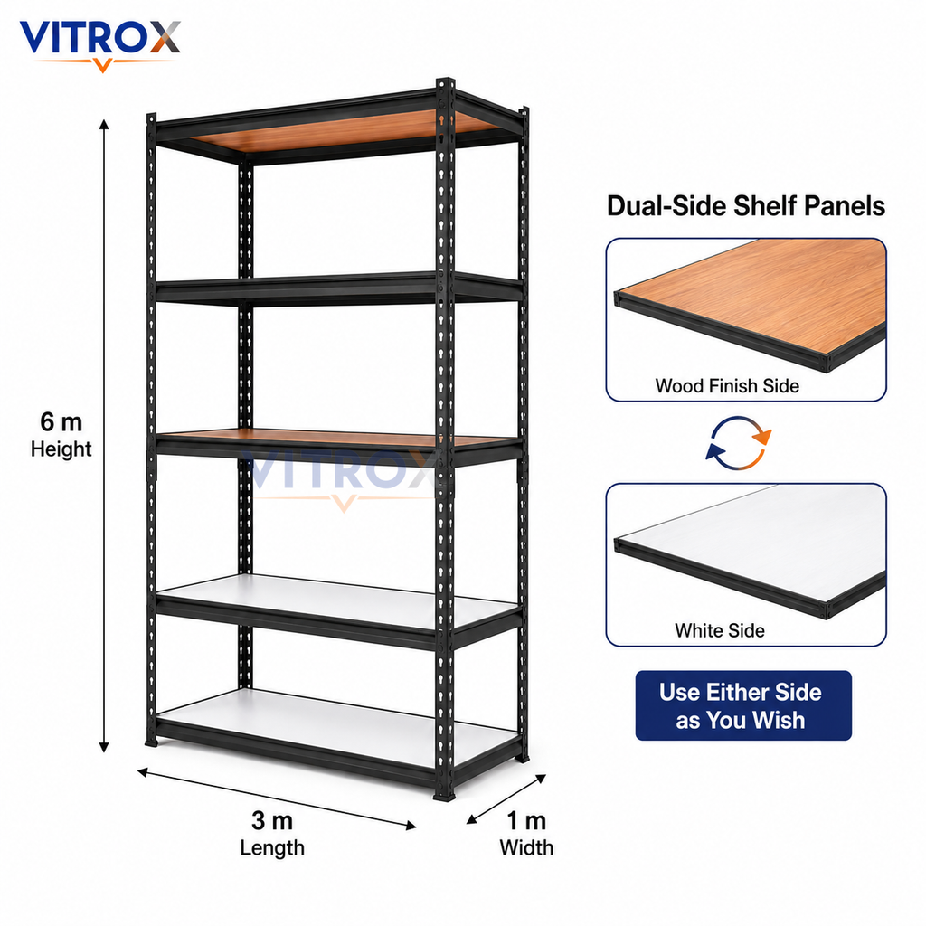 VITROX Boltless Storage Rack – 6 × 3 × 1