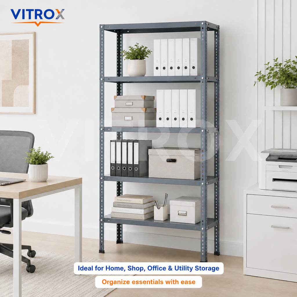 VITROX 5-Tier Slotted Angle Storage Rack