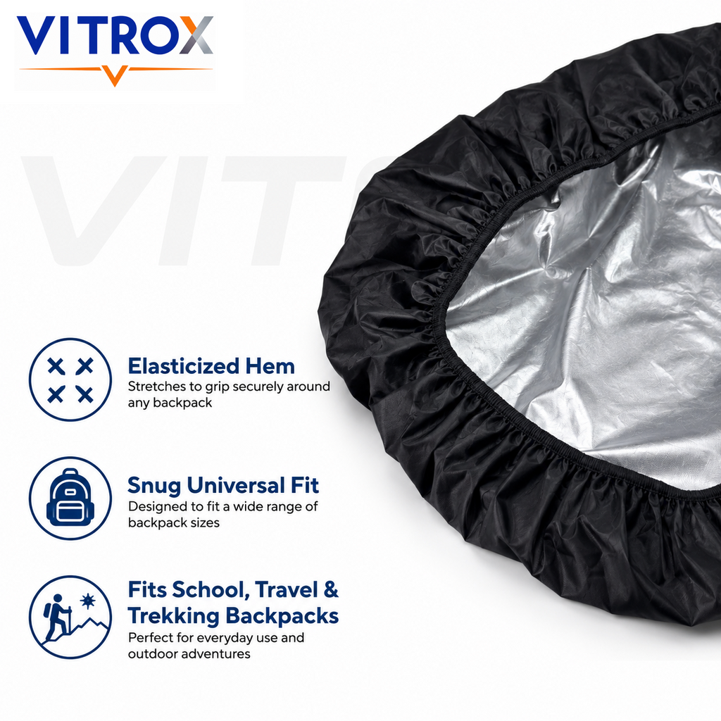 VITROX Waterproof Backpack Rain Cover with Silver-Coated Lining